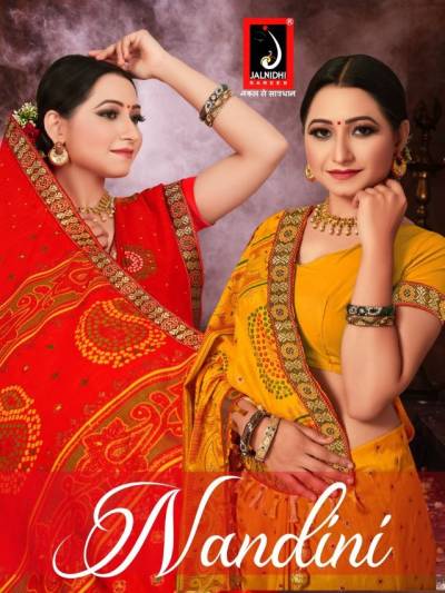 Jalnidhi Nandini Fancy Bandhini Saree Collection